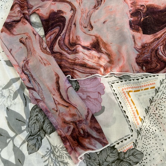 Mesh Long Sleeve Top - Picture 2 of 4